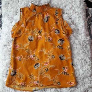 Turtle Neck Sleeveless Shirt